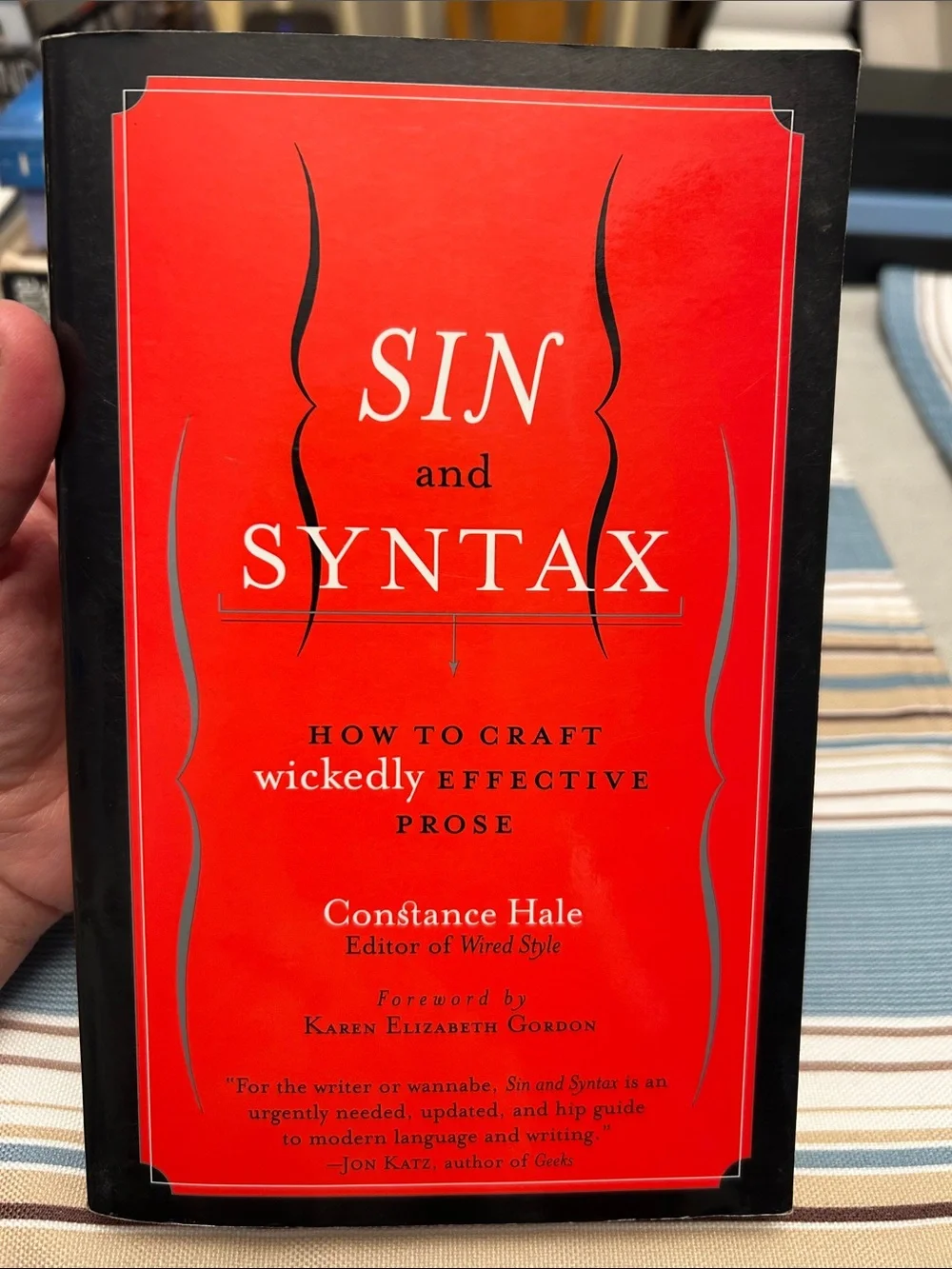 Sin and Syntax by Constance Hale - Red Cover Paperback